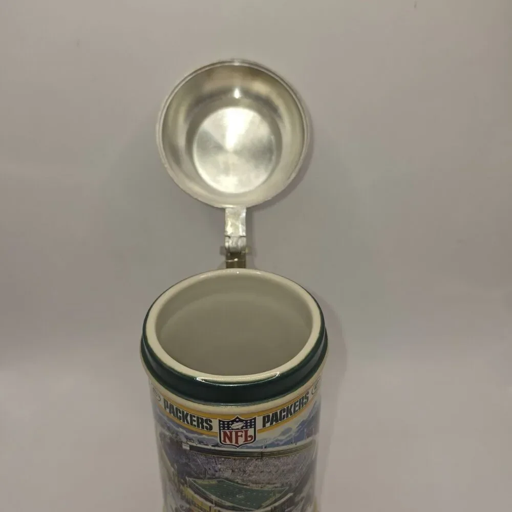 Vintage Green Bay Packers NFL Danbury Mint Lambeau Stadium Players Stein Tankard